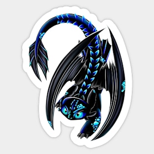 Night fury blue Sticker